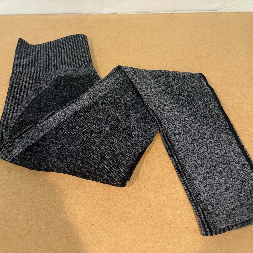 Gray and Black fabletics sculpting Leggings